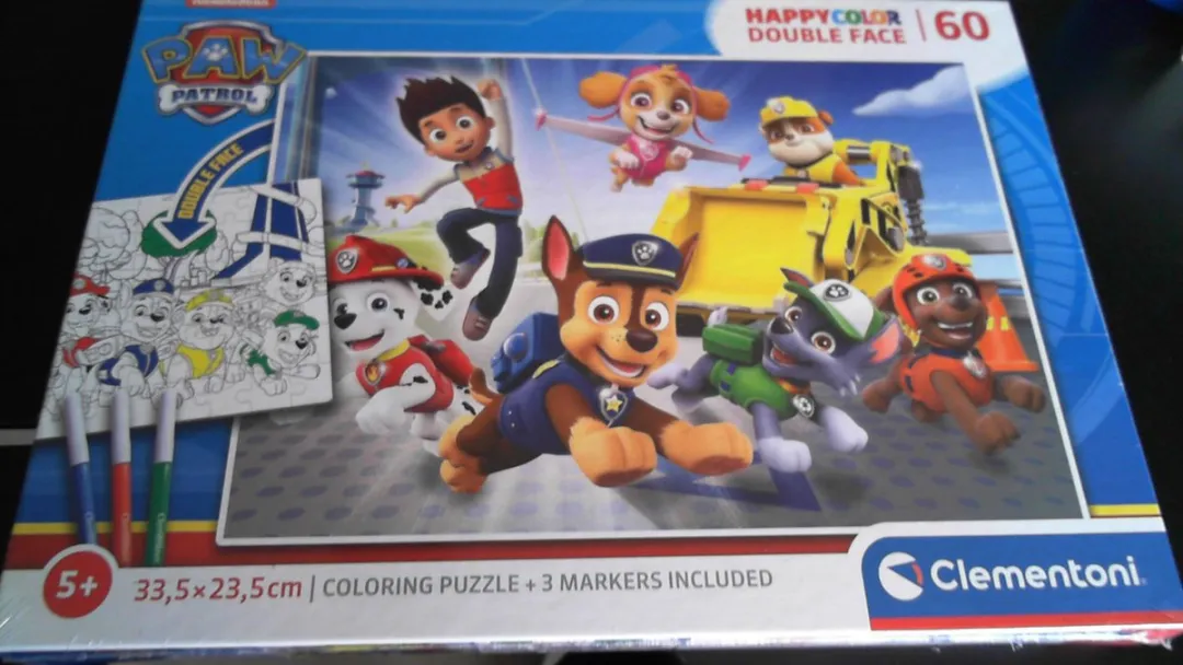 Paw Patrol Puzzel & Kleur 60 Stuks - Multicolor