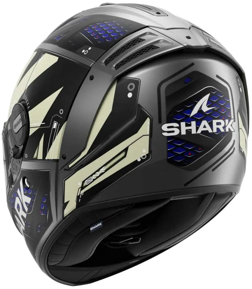 Shark Spartan RS Stingrey Integraalhelm - L - Antraciet/Blauw