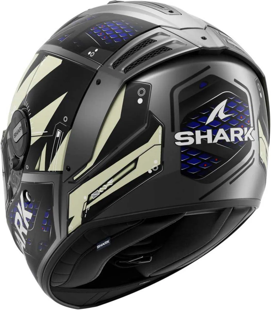 Shark Spartan RS Stingrey Integraalhelm - L - Antraciet/Blauw