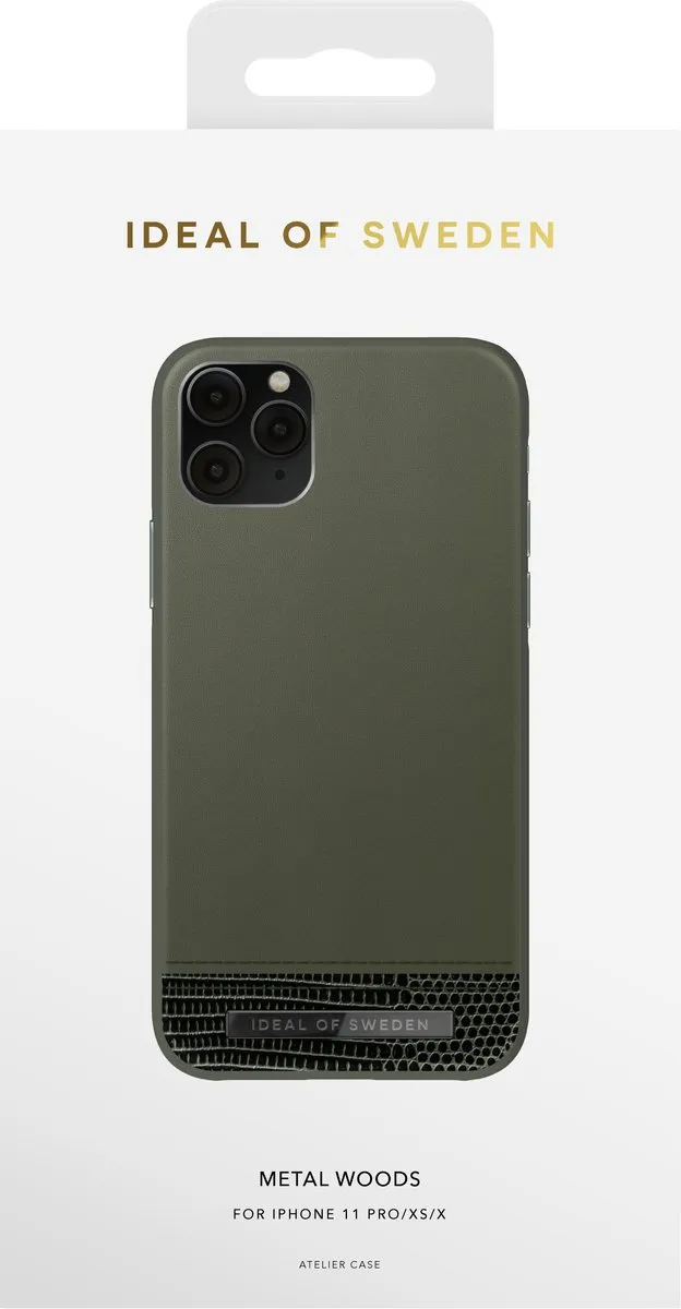 iDeal of Sweden Atelier Case Unity iPhone 11 Pro/XS/X - Groen - afbeelding 6 van 6