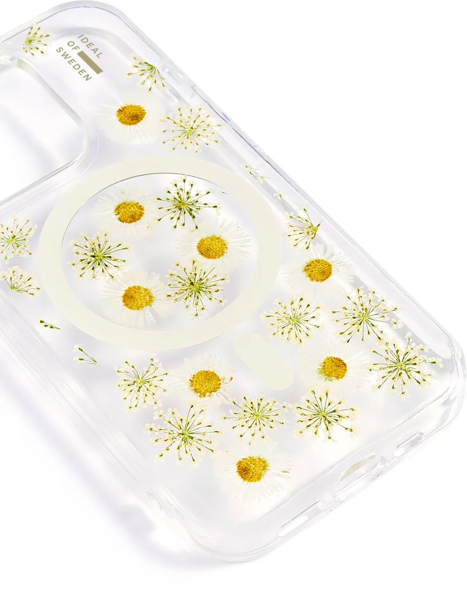iDeal of Sweden Clear Case Premium MagSafe iPhone 15 Pro - Daisy Bloom - afbeelding 2 van 6