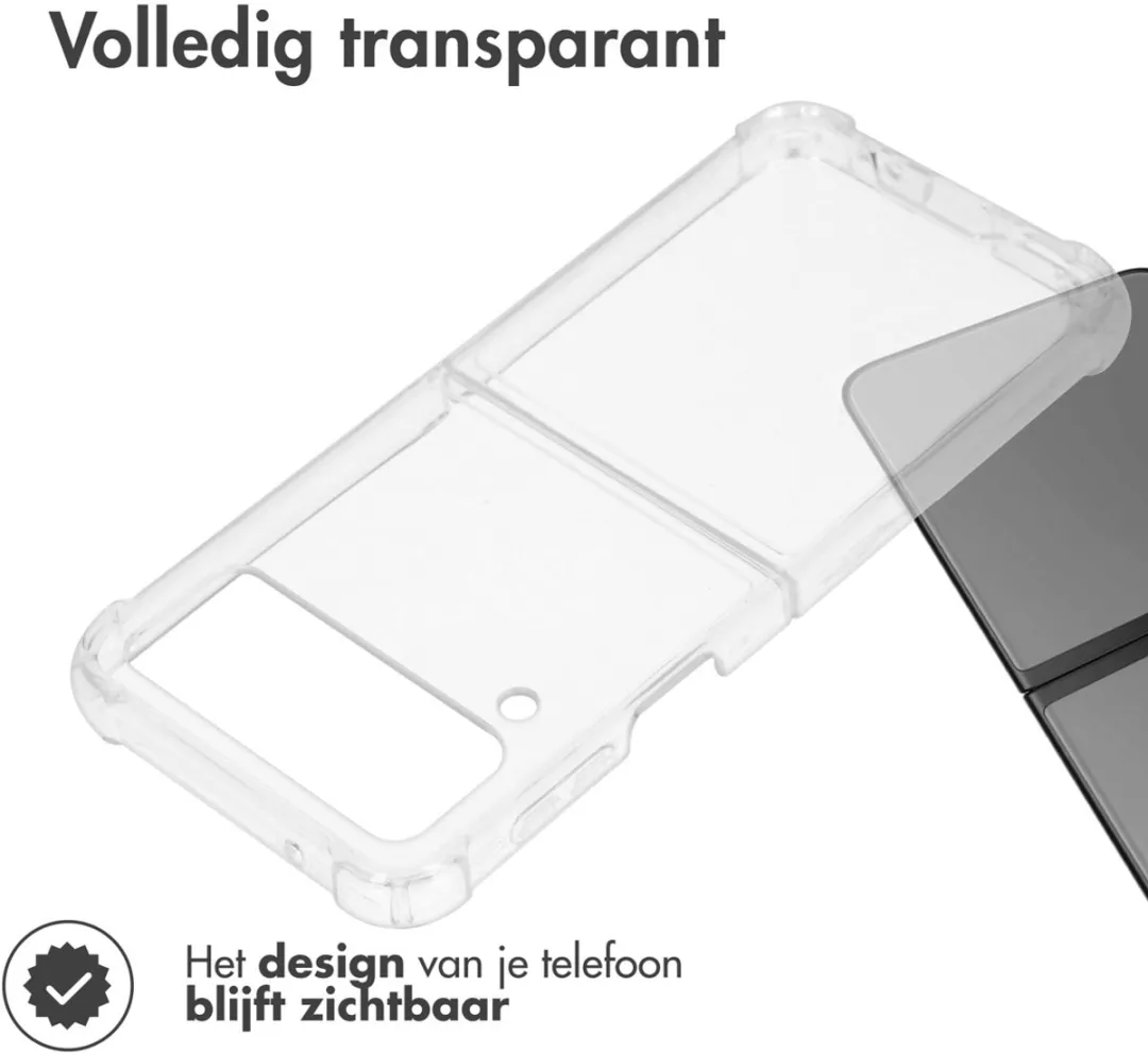 Accezz Hoesje Samsung Galaxy Z Flip 4 - Transparant