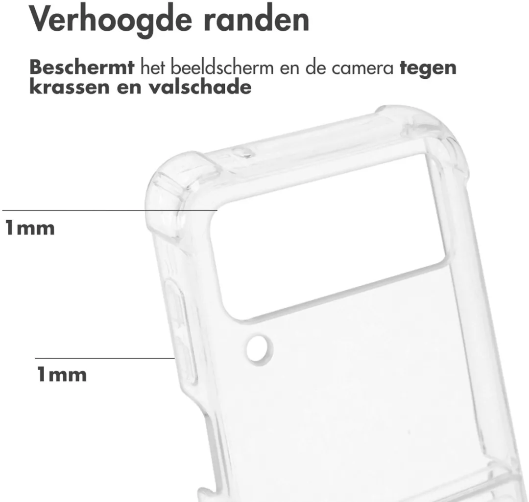 Accezz Hoesje Samsung Galaxy Z Flip 4 - Transparant