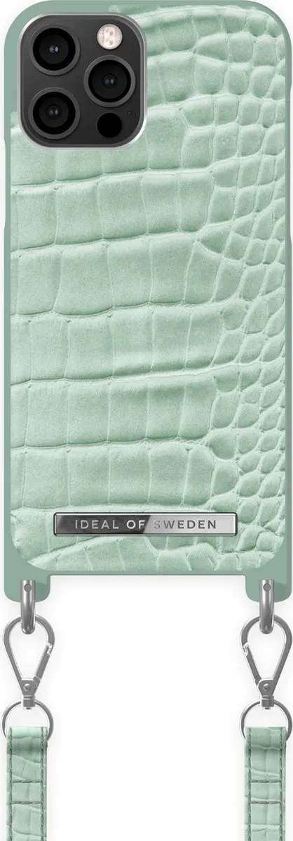 iDeal of Sweden iPhone 12 Pro Necklace Case Mint Croco