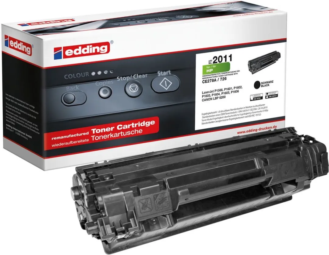 edding Toner CE278A Compatibel 18-2011 - 2100 Pagina's - Zwart - afbeelding 6 van 6