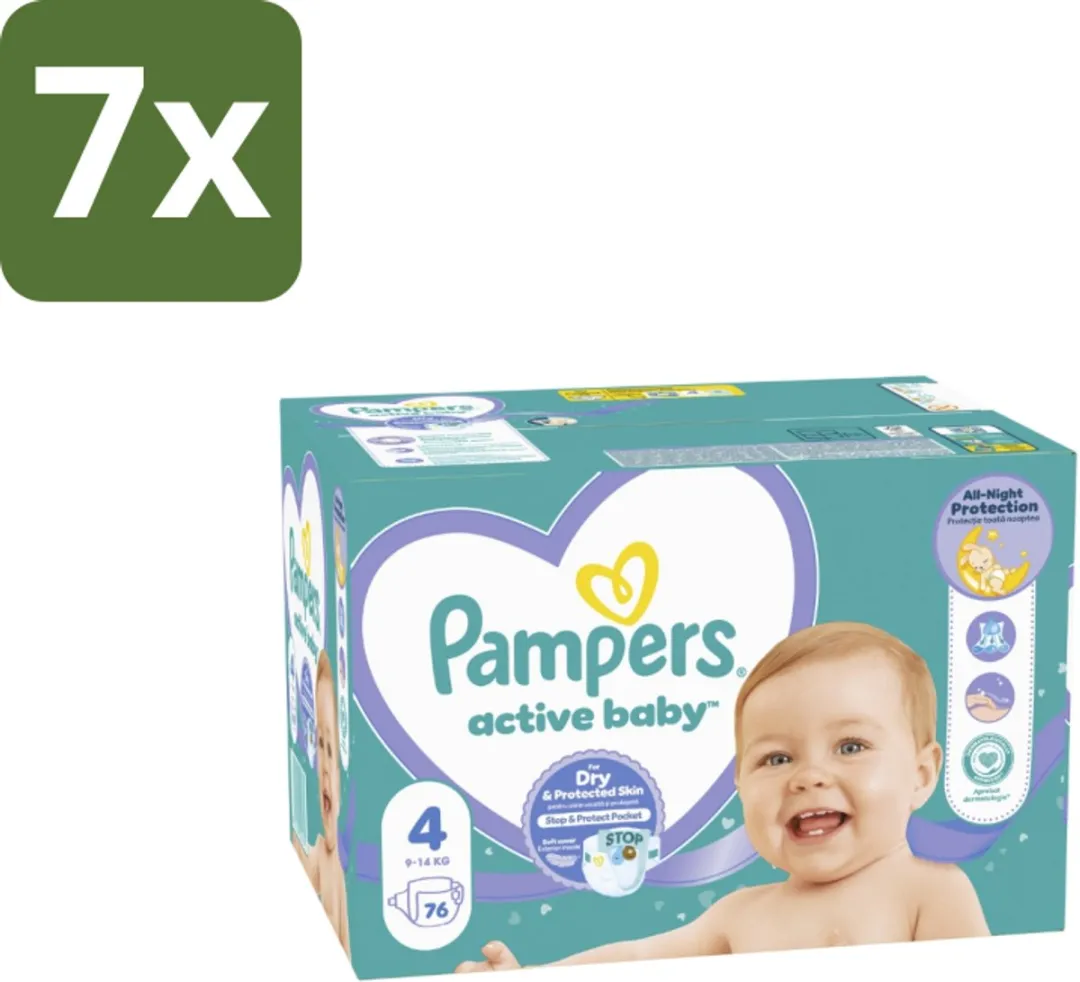 Pampers Baby Dry Maat 4 Luiers
