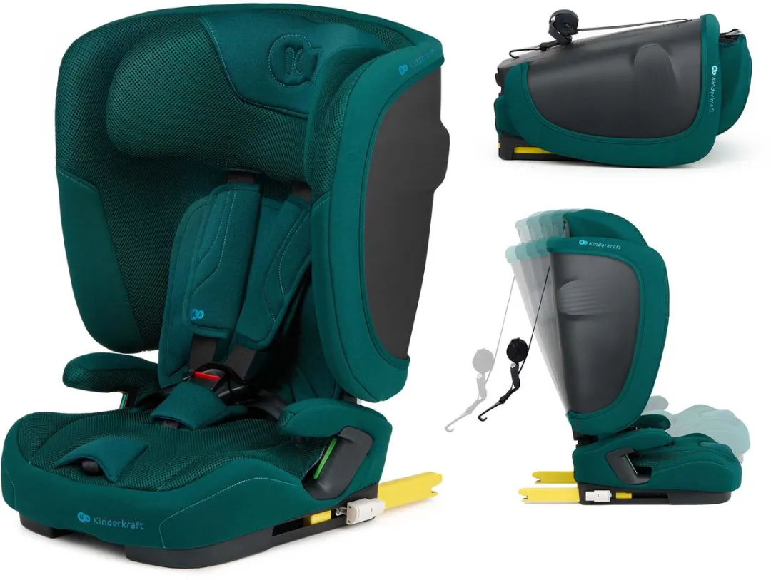 KinderKraft FIX2GO I-SIZE Autostoel 76-150cm - Groep 2/3 - Groen