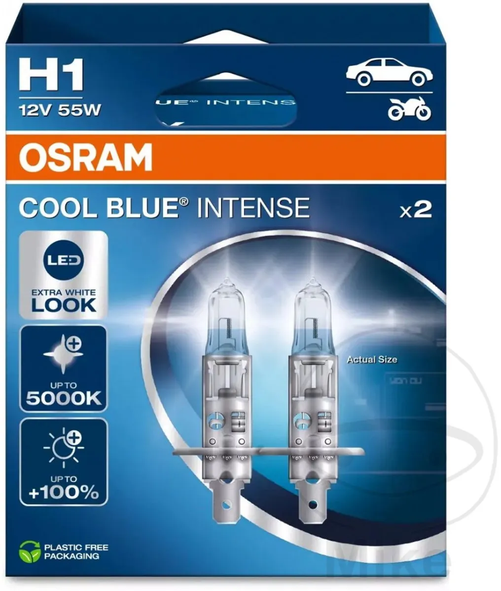 Osram Cool Blue Intense Next Gen H1 Halogeen Autolampen - 2 Stuks