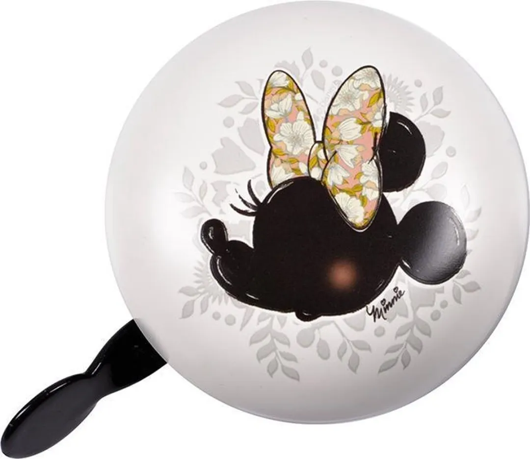 Disney Minnie Mouse Fietsbel 8cm - Wit