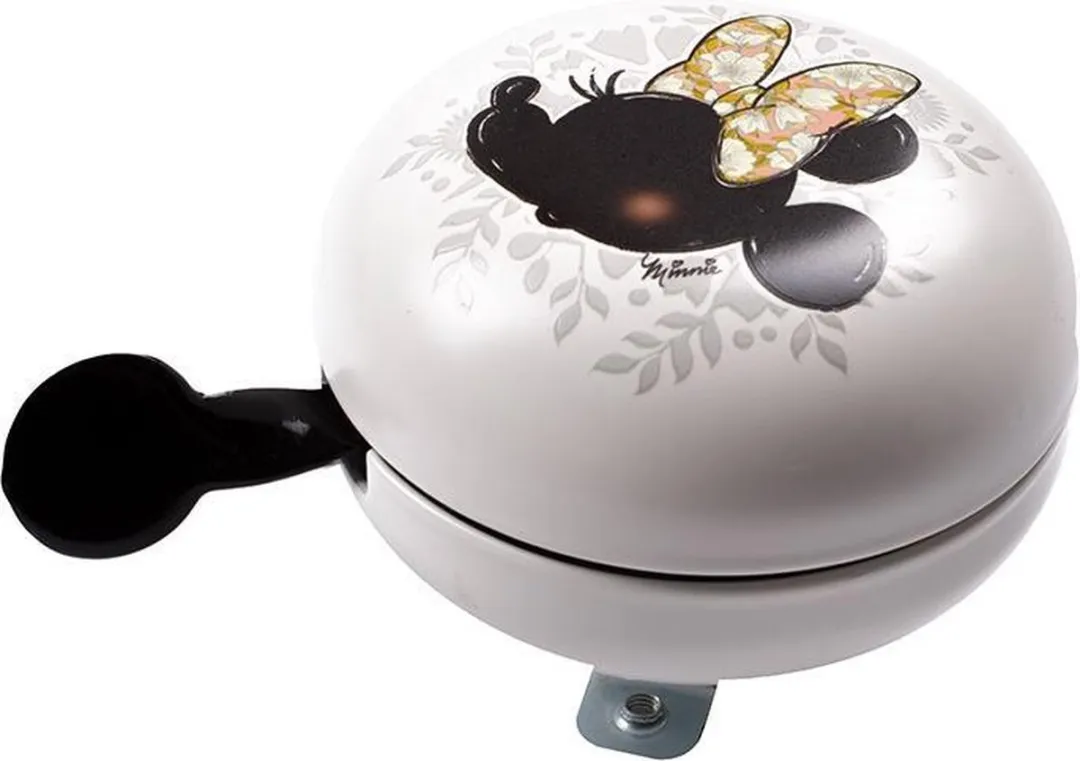 Disney Minnie Mouse Fietsbel 8cm - Wit