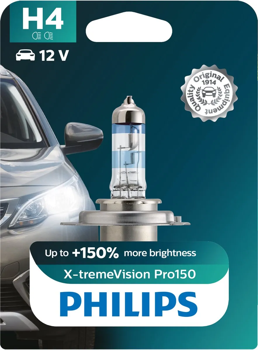 Philips Halogeenlamp H4 60/55W 3600K - Dagrijverlichting