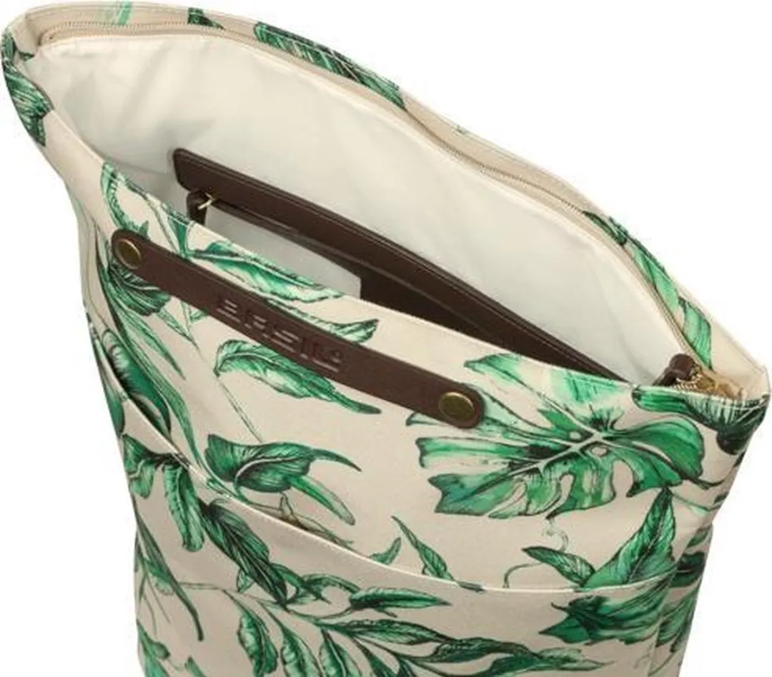 Basil Ever-Green Enkele Fietstas 19L - Gerecycled PET - Beige