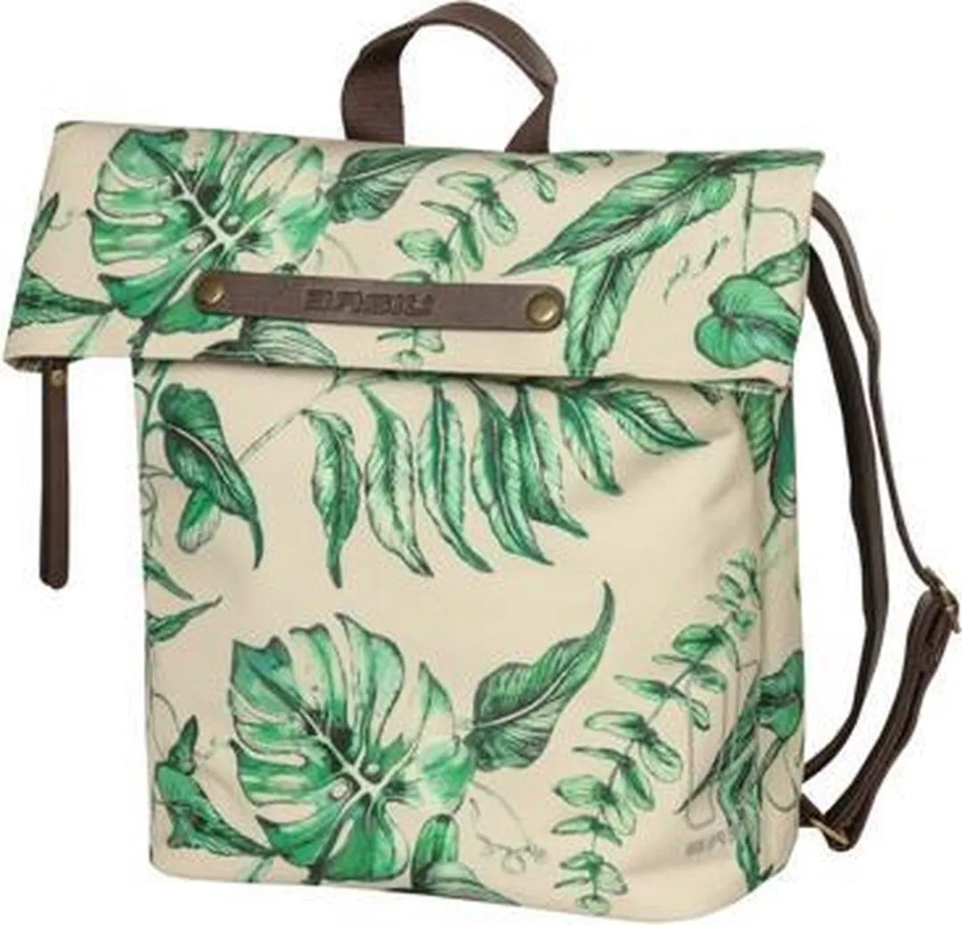 Basil Ever-Green Enkele Fietstas 19L - Gerecycled PET - Beige