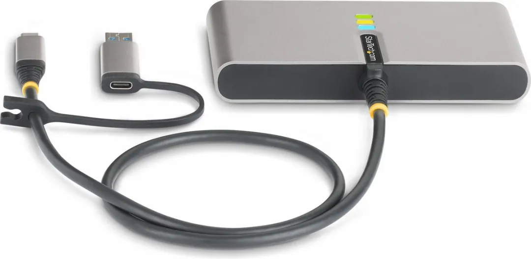 Startech 5G2A1SGBB-USB-C-HUB USB-C Hub - 2x USB-A 5Gbps - Gigabit Ethernet - RS232 - Grijs - afbeelding 6 van 6