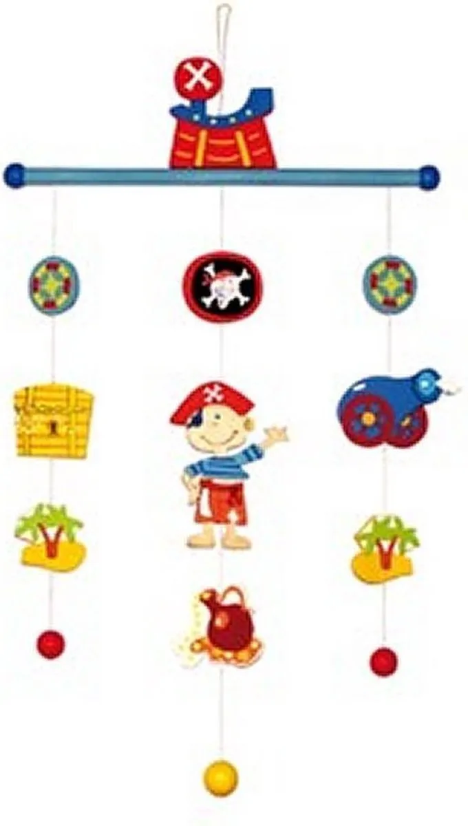 Simply for Kids Houten Piratenmobiel Divers