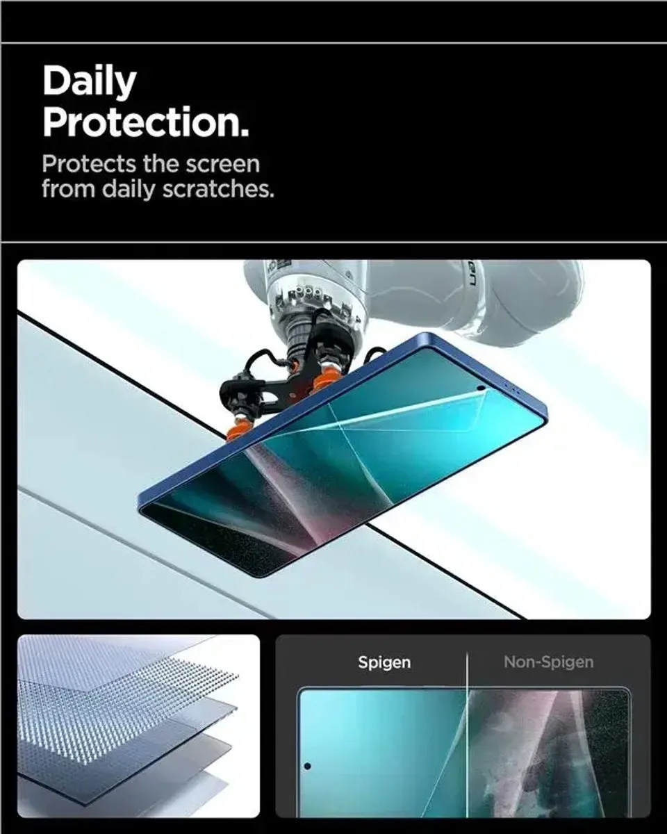 Spigen EliteShield EZ Fit Screenprotector Samsung Galaxy S25 Ultra - 1 Stuk