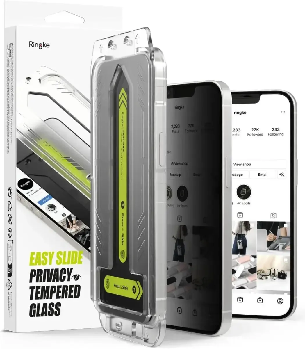 Ringke Easy Slide Privacy Screen Protector iPhone 13/14/16e