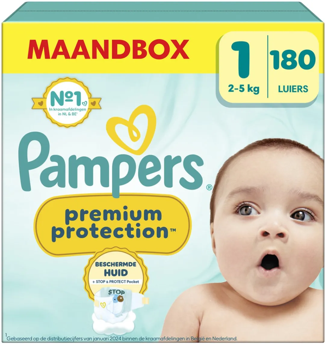 Pampers Premium Protection Maat 1 Luiers