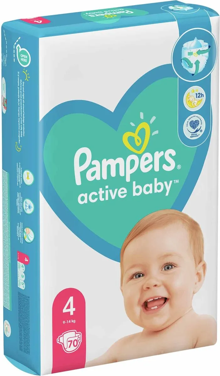 Pampers Active Baby Luiers Maat 4 - 70 Stuks