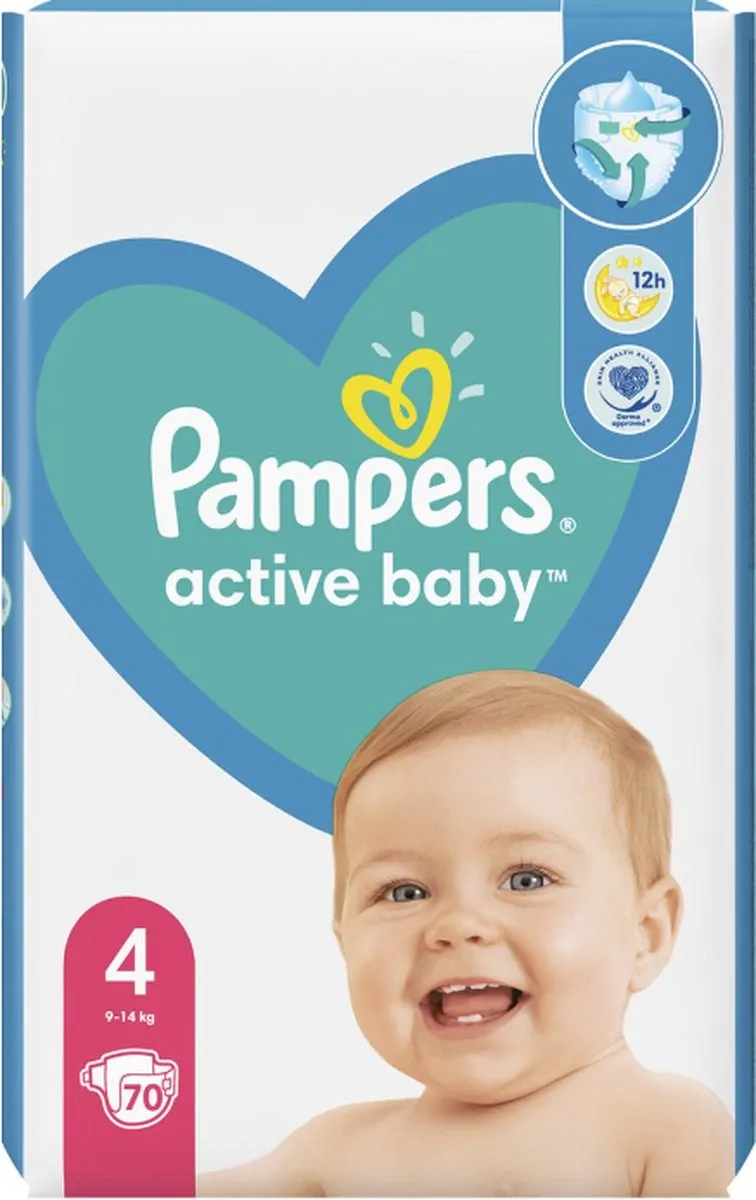 Pampers Active Baby Luiers Maat 4