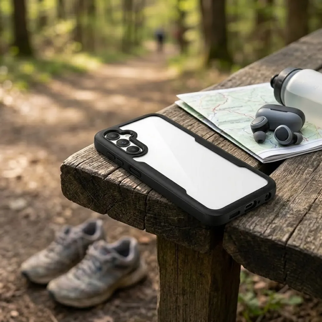 NUVEX Telefoonhoesje Samsung Galaxy A17 - Zwart Transparant