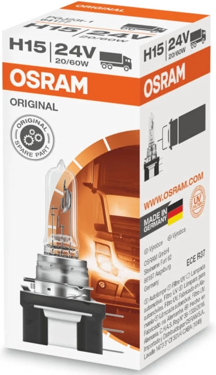 Osram H15 24V 20/60W Autolamp - 3200K
