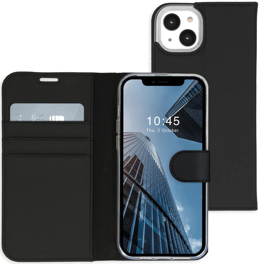 Accezz Hoesje iPhone 14 Plus - Wallet Softcase - 3 Pasjes - Zwart