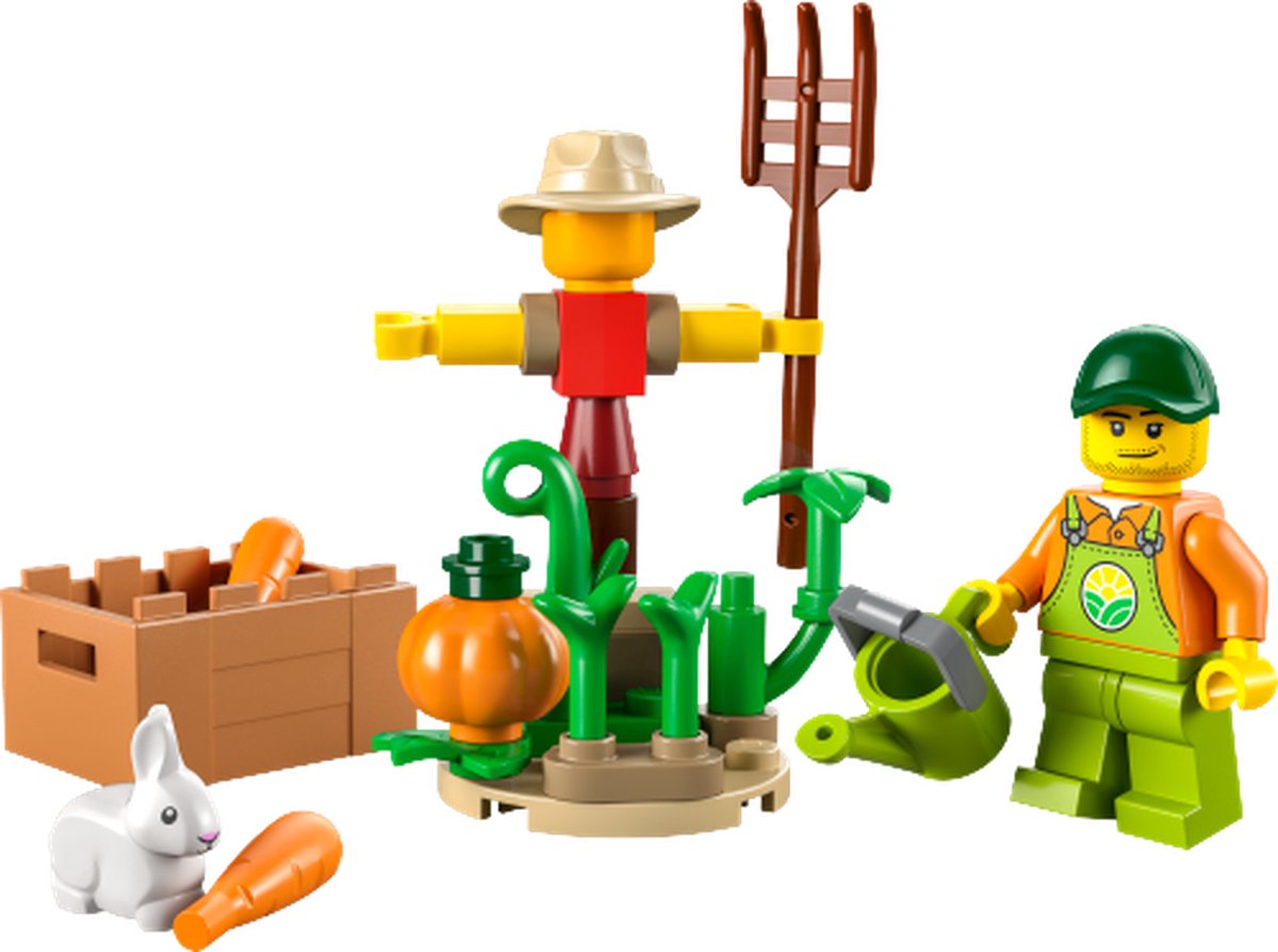 LEGO City Boer met vogelverschrikker, konijn en pompoen - 30590 - polybag