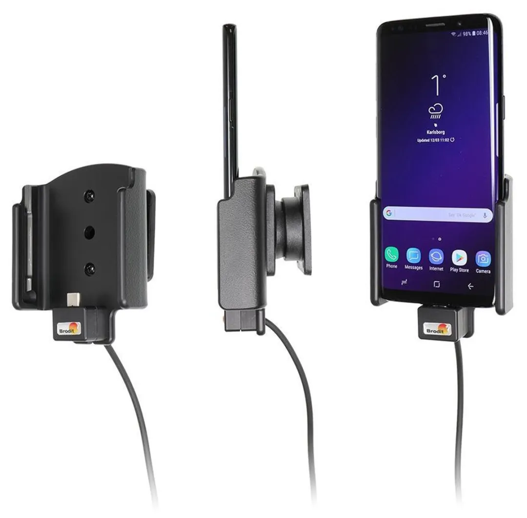 Brodit Samsung Galaxy S9 Actieve Houder - Zwart - afbeelding 2 van 3
