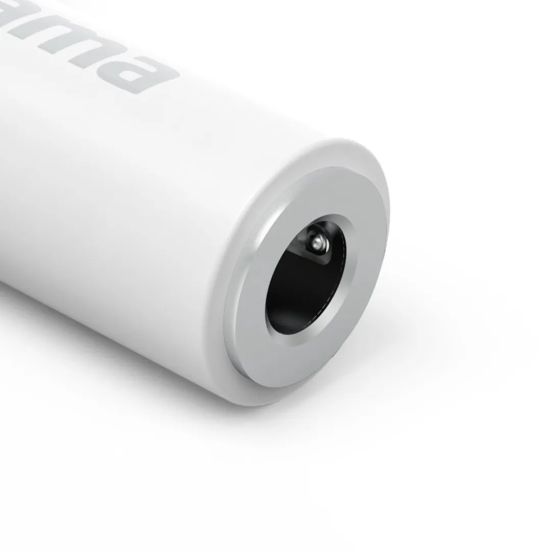 Hama Lightning naar 3,5mm Aux-adapter - 90° Hoekstekker Wit