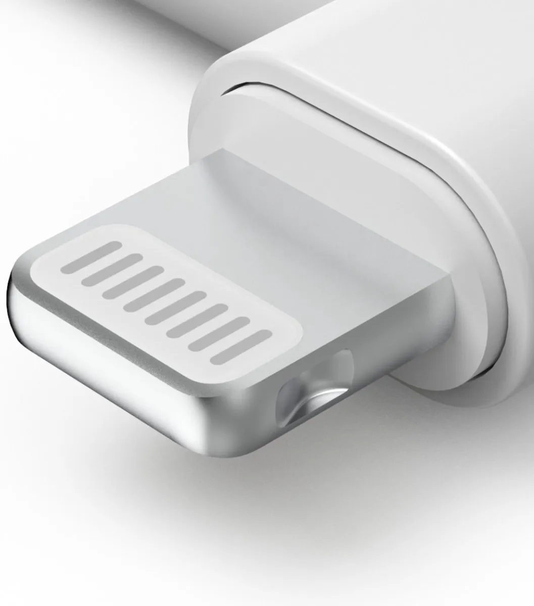 Hama Lightning naar 3,5mm Aux-adapter - 90° Hoekstekker Wit