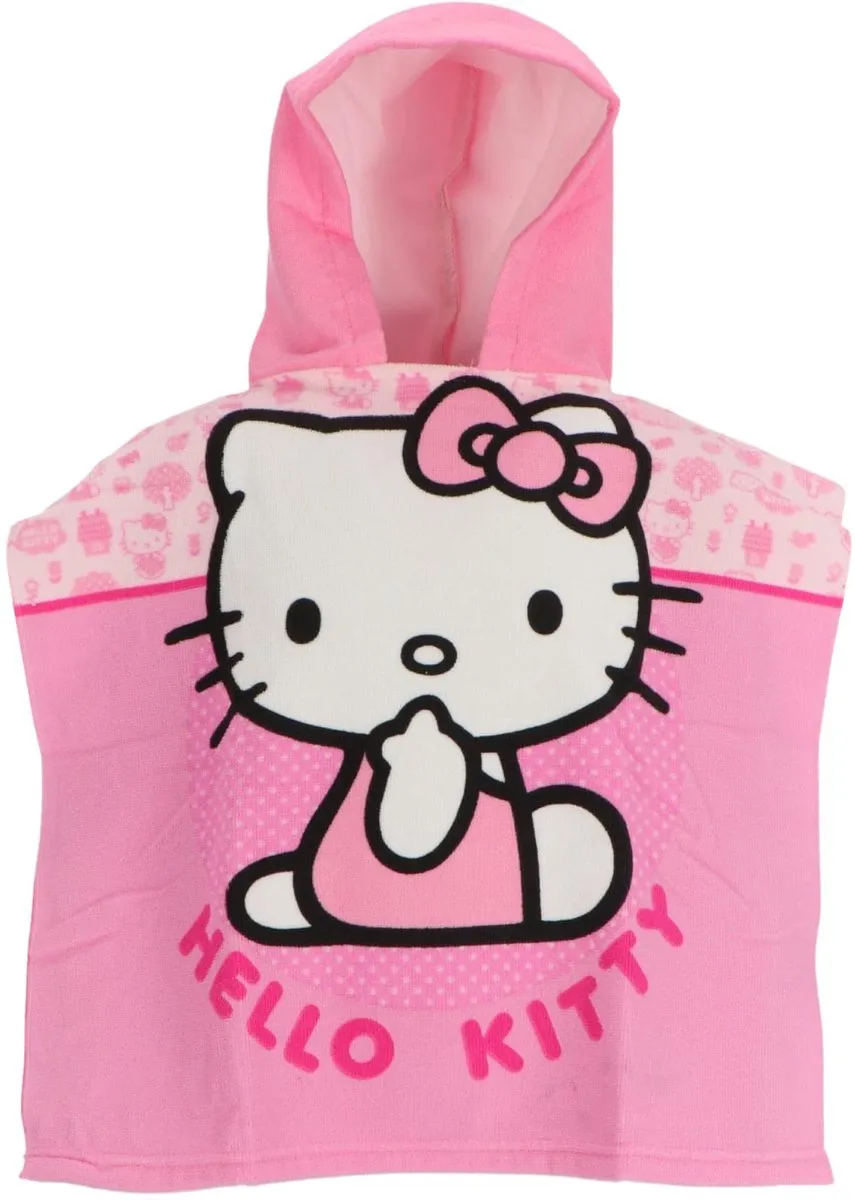 Hello Kitty Poncho - One Size - Multi Color