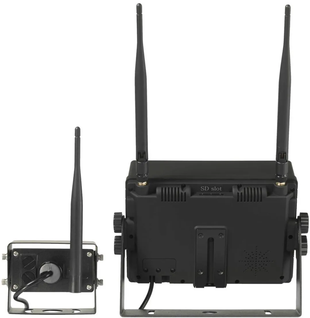 Renkforce RV2,4-7 Achteruitrijcamerasysteem 2 camera-ingangen Schroefmontage Zwart (mat)