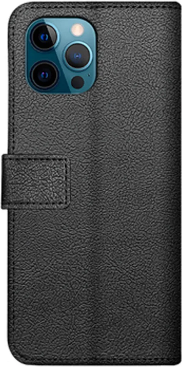 Just in Case Cazy Bookcase Classic iPhone 13 Pro Hoesje - 2 Pasjes - Zwart