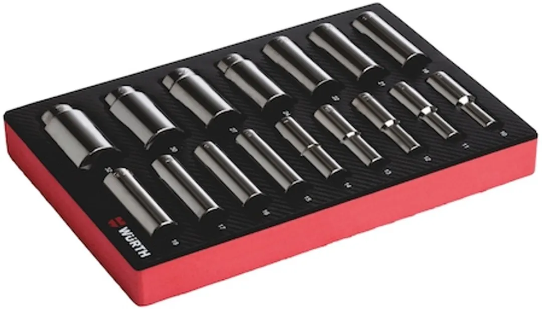 Würth Systeemassortiment 4.4.1 Dopsleutel 1/2" 16-delig