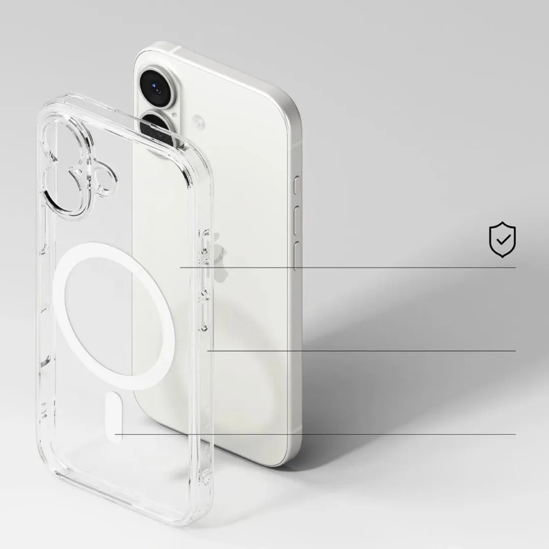 Ringke Fusion Magnetische Hoes iPhone 17 Magsafe - 1 Pasje - Zwart