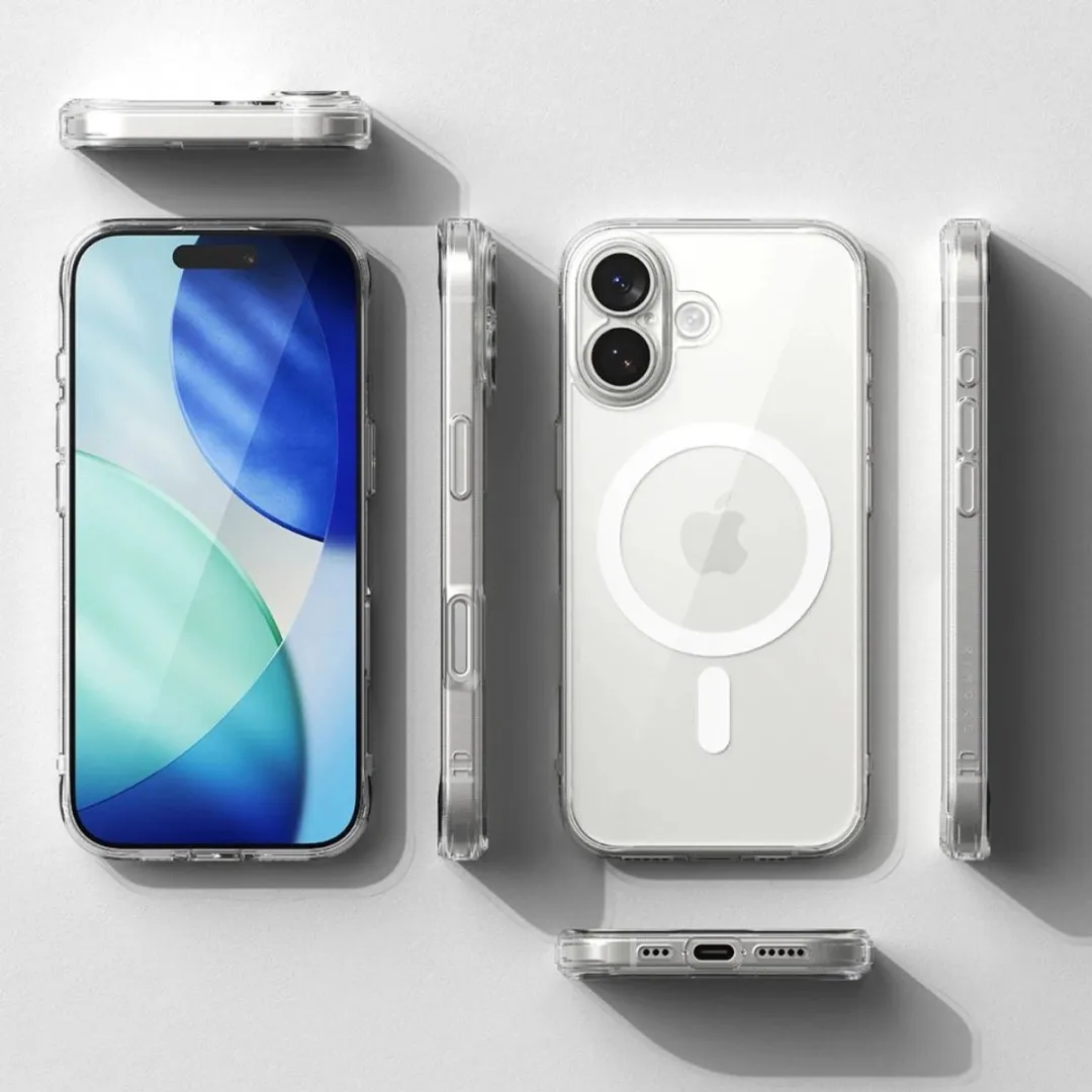 Ringke Fusion Magnetische Hoes iPhone 17 Magsafe - 1 Pasje - Zwart - afbeelding 6 van 6