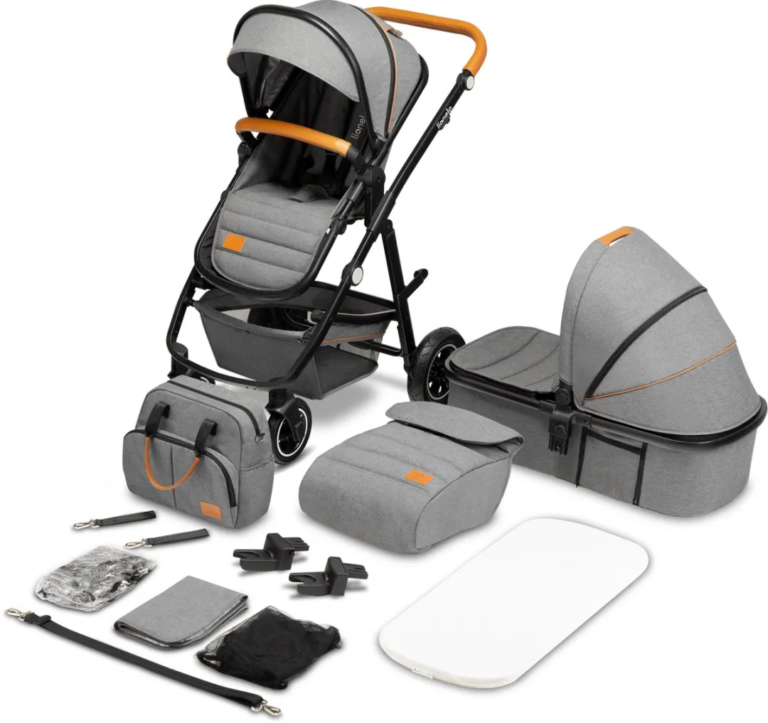Lionelo Amber 2in1 Kinderwagen 22kg - Grijs - All-terrain
