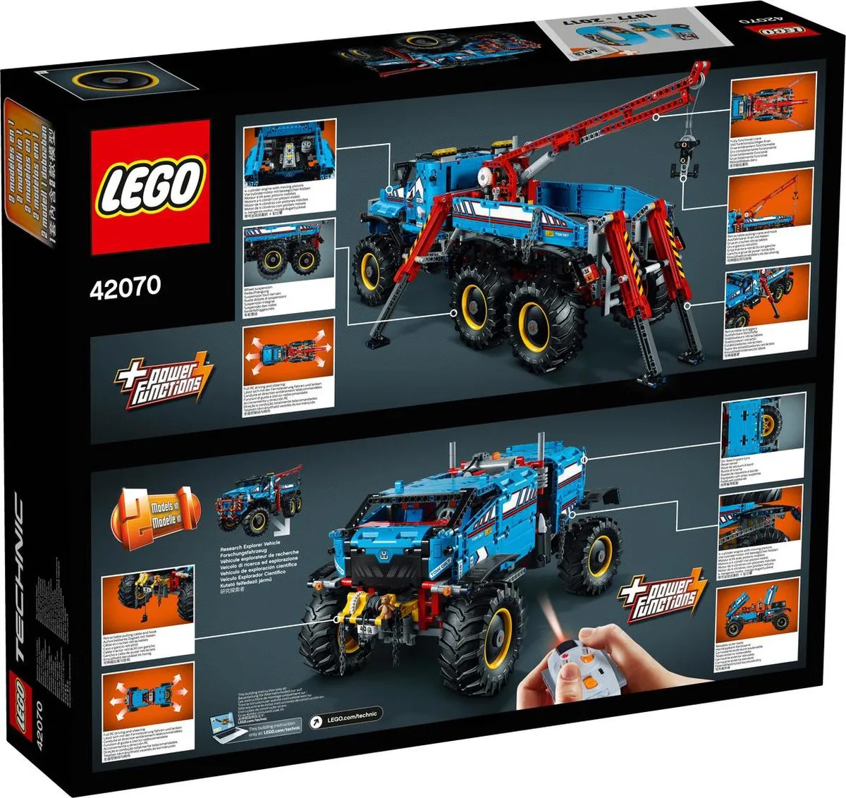 LEGO Technic 6x6 Allterrain Sleepwagen 42070 - 1862 Stukken