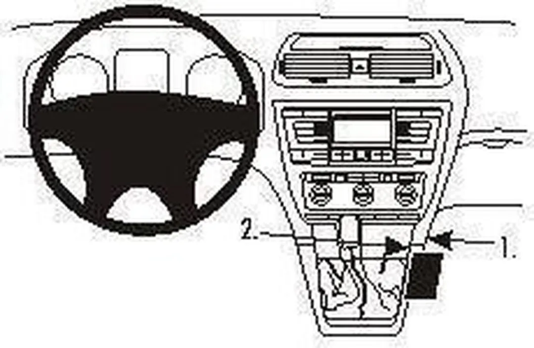 Brodit ProClip 833527 Houder Skoda Octavia II - Grijs