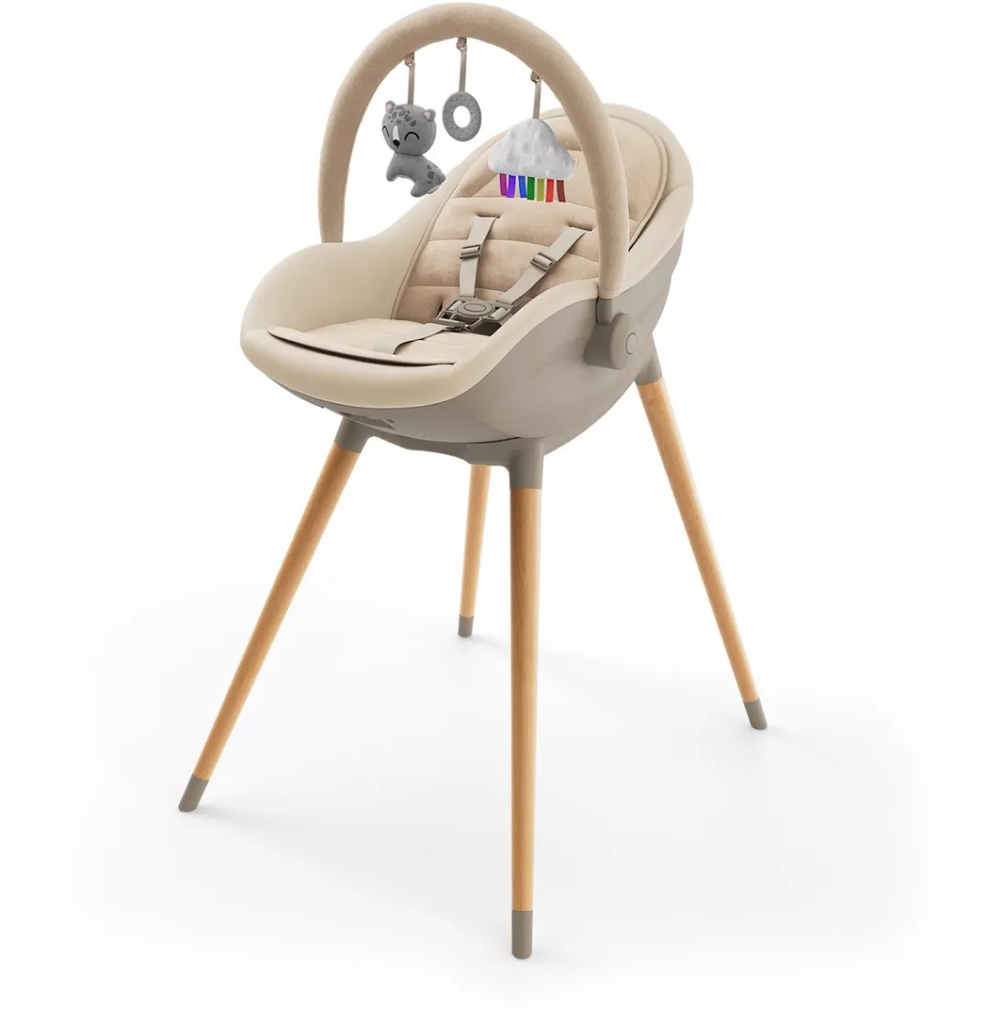 KinderKraft FINI UP Kinderstoel 3-in-1 Beige