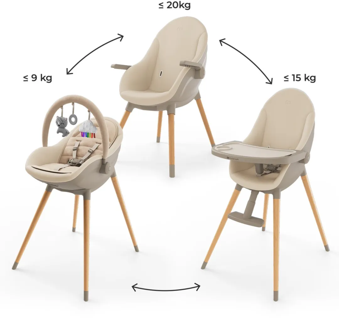 KinderKraft FINI UP Kinderstoel 3-in-1 Beige