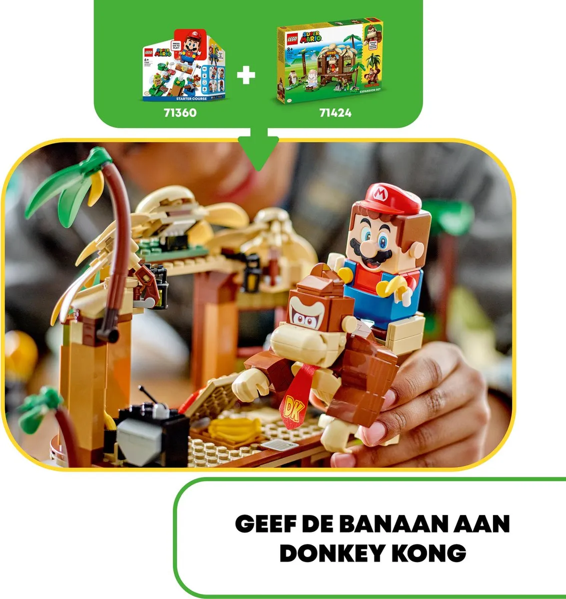 LEGO Super Mario Donkey Kong Boomhut 71424 - 555 Stenen - Meerkleurig