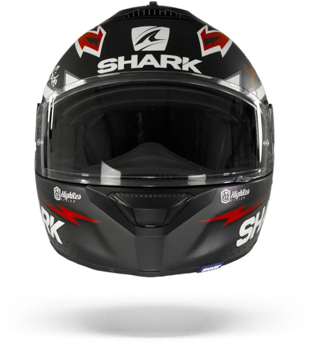 Shark Spartan 1.2 Parassol Motorhelm - XL - Mat Zwart/Zilver/Rood - afbeelding 6 van 6