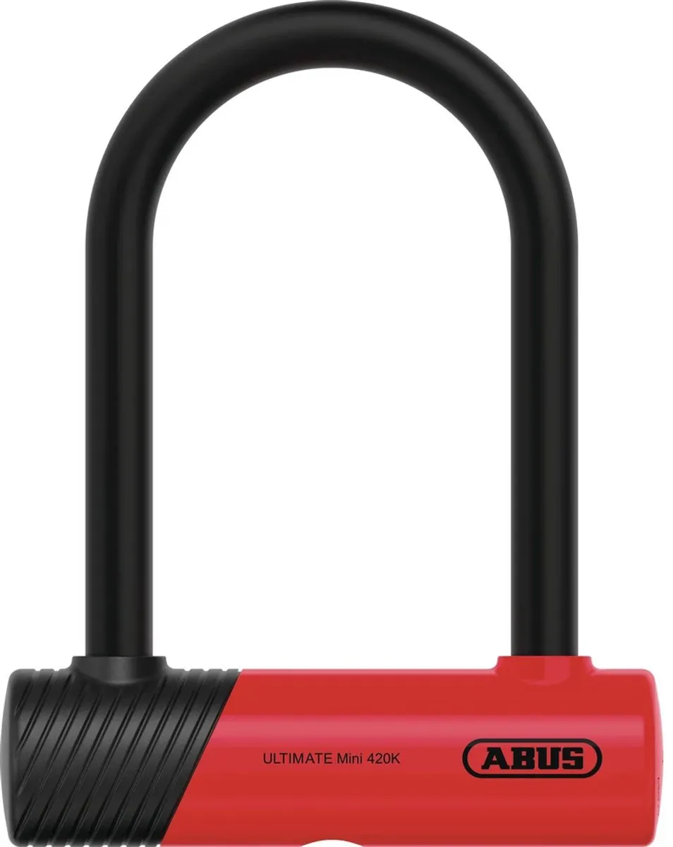 ABUS Ultimate Mini 420K Beugelslot 140mm - Rood