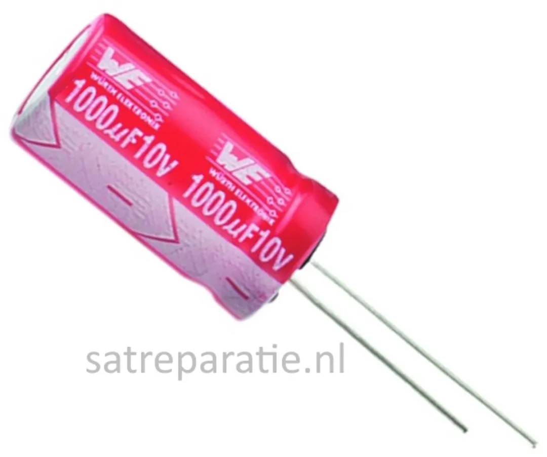 Würth Elektronik 1000μF 16V Radiale Aluminium Condensator