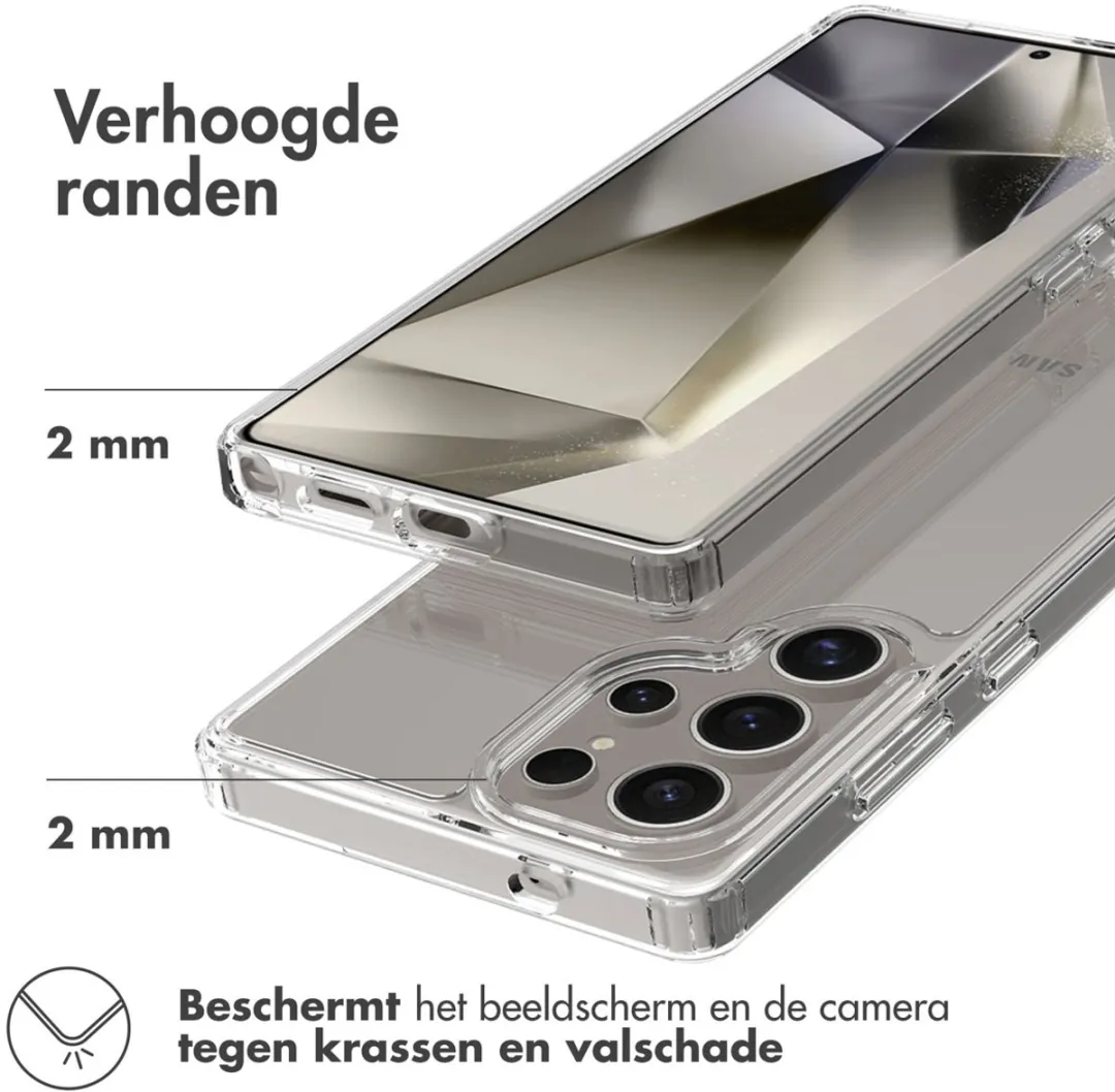 Accezz Xtreme Impact Backcover 2.0 Hoesje - Samsung Galaxy S25 Ultra - Transparant