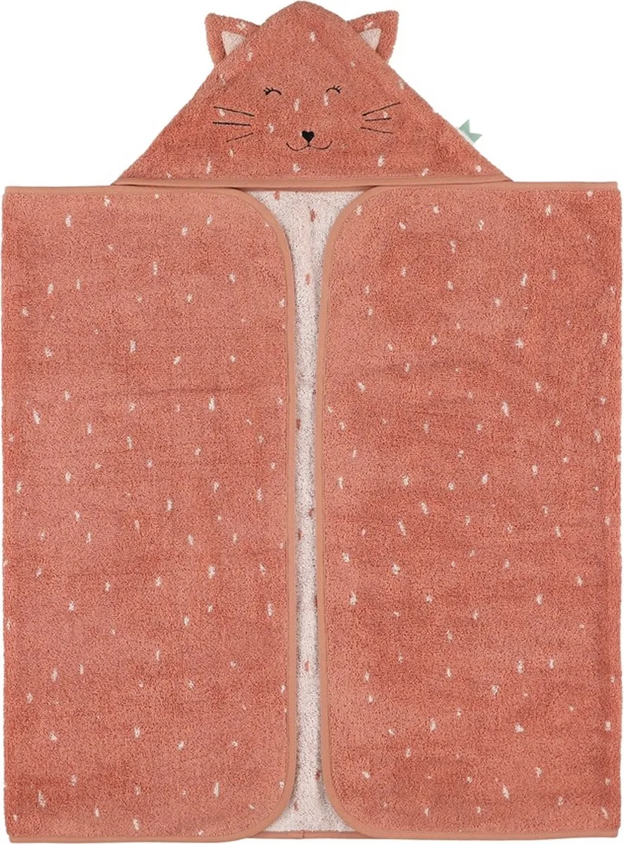 Trixie Kapdoek Mrs. Cat 75x75cm - Biologisch katoen Roze - afbeelding 6 van 6