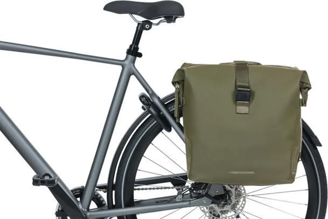 Basil SoHo Dubbele Fietstas Nordlicht 41L - Mosgroen - afbeelding 6 van 6
