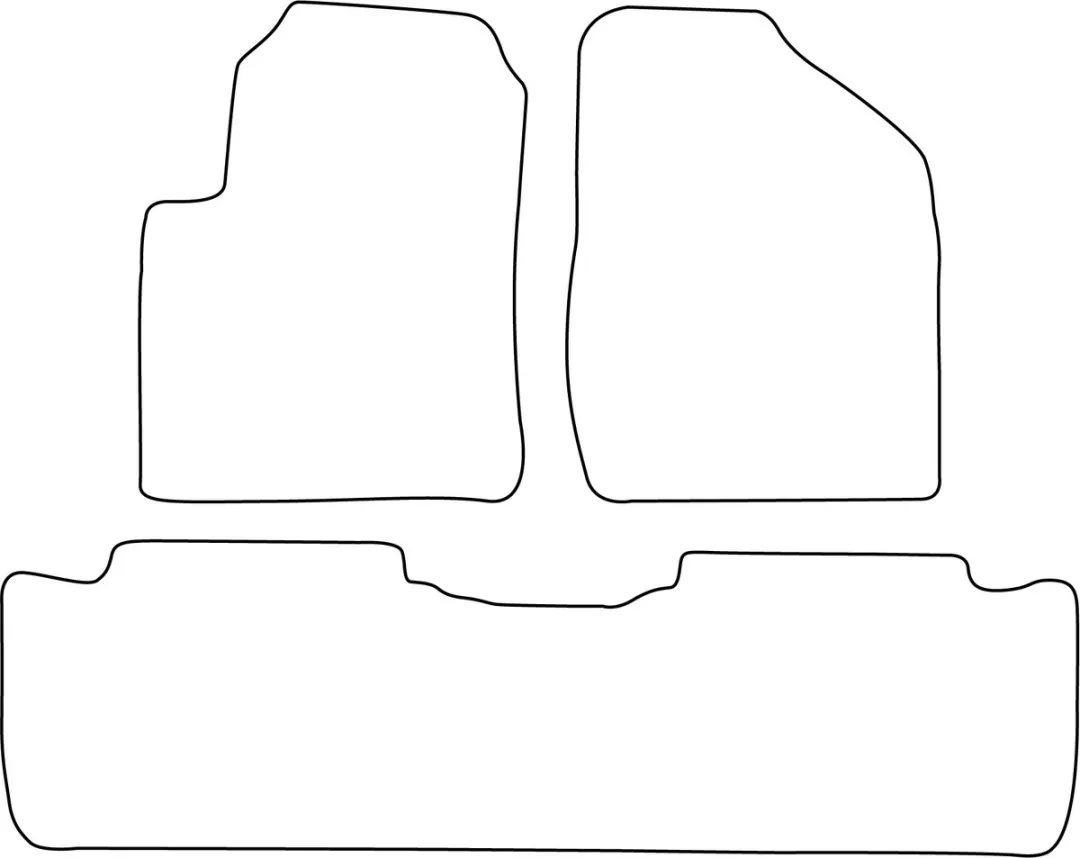 Toyota Avensis Verso II Velours Vloermatten - Blauw - 4 Stuks